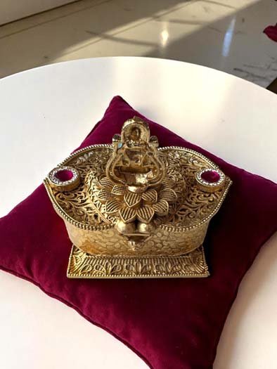 Exquisite Goddess Lakshmi Kumkum Box