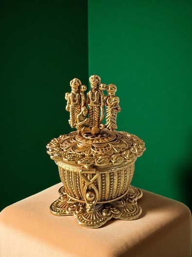 Rajwadi Polish Ram Darbar Sindoor Box