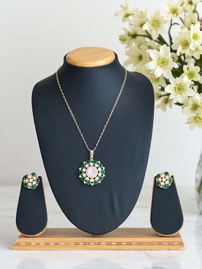 Premium Moissanite Pendant Set