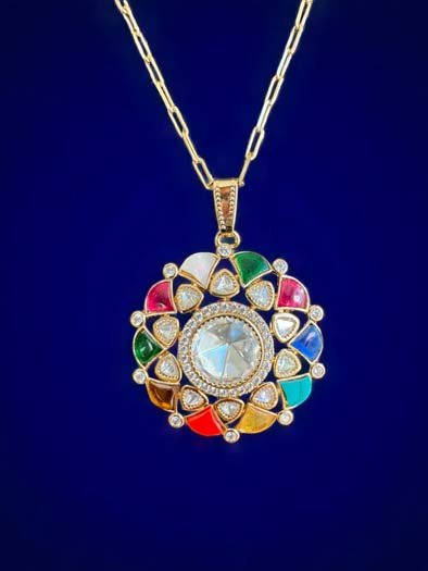 Premium Moissanite Pendant Set