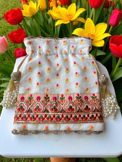 Designer Banarasi Potli Bag