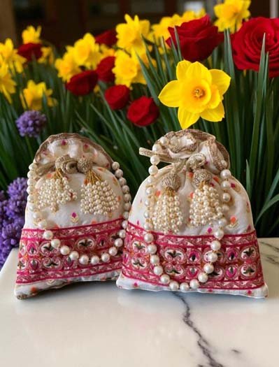 Designer Banarasi Potli Bag