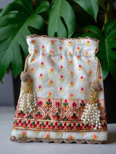 Designer Banarasi Potli Bag