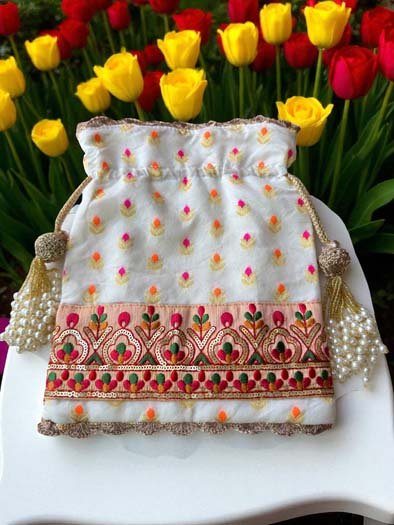 Designer Banarasi Potli Bag