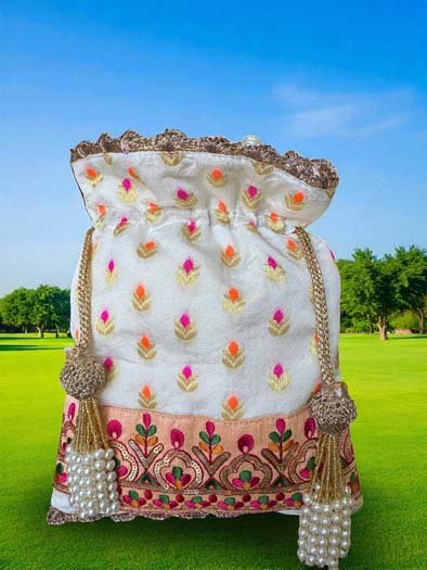 Designer Banarasi Potli Bag