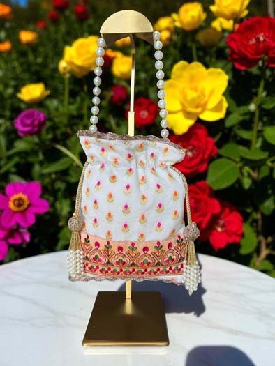 Designer Banarasi Potli Bag