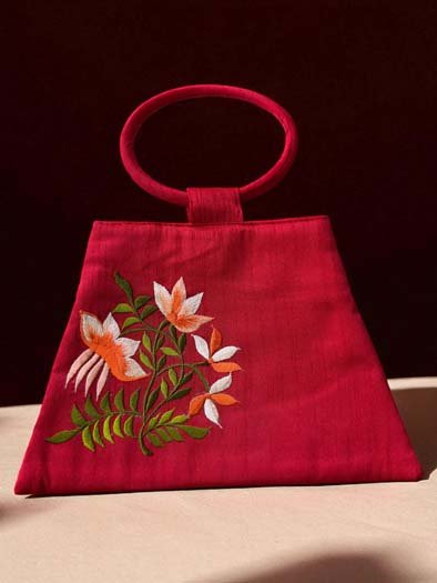Floral Embroidered Bag