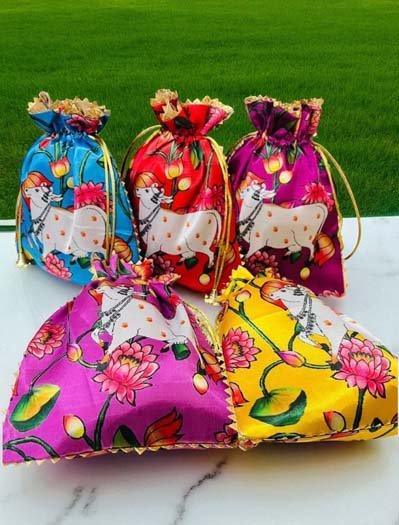 Pichwai Gifting Potli Bag
