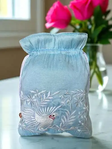 Elegant Embroidered Gifting Potli Bag