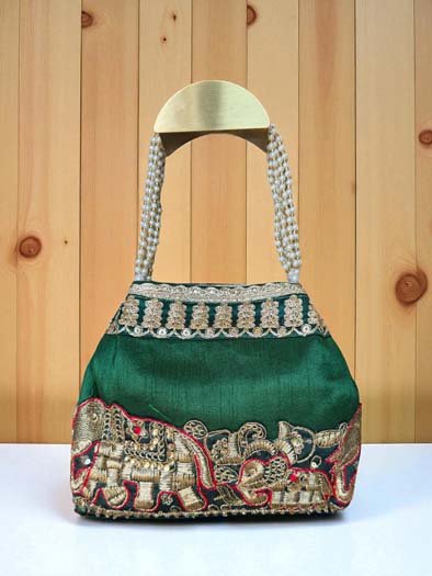 Elephant Embroidered Potli Bags