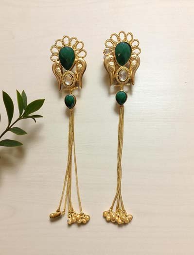 Light Weight Kashmiri Long Earrings