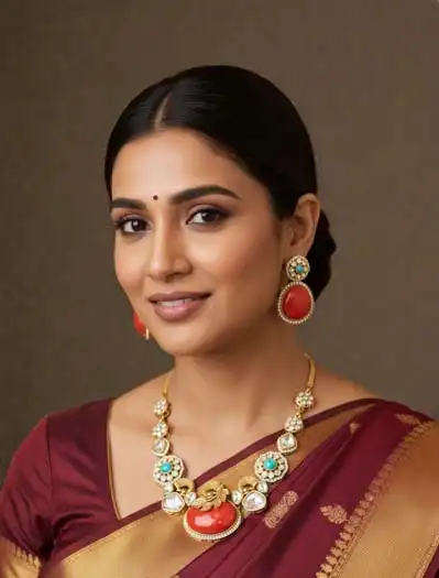 Sabyasachi Inspired Moissanite Necklace Set