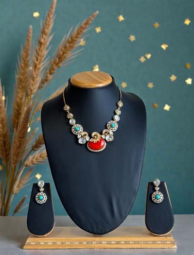 Sabyasachi Inspired Moissanite Necklace Set
