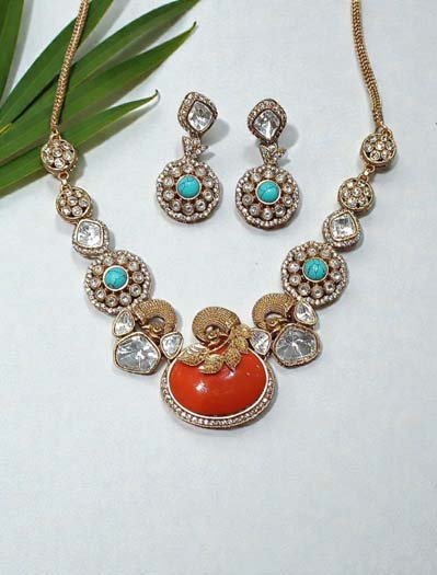 Sabyasachi Inspired Moissanite Necklace Set