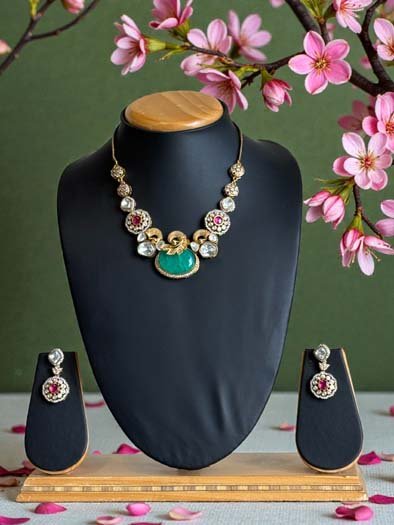 Sabyasachi Inspired Premium Kundan Necklace Set