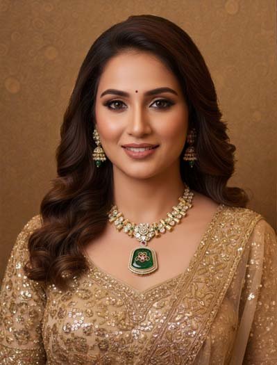 Premium Moissanite Bollywood Necklace Set