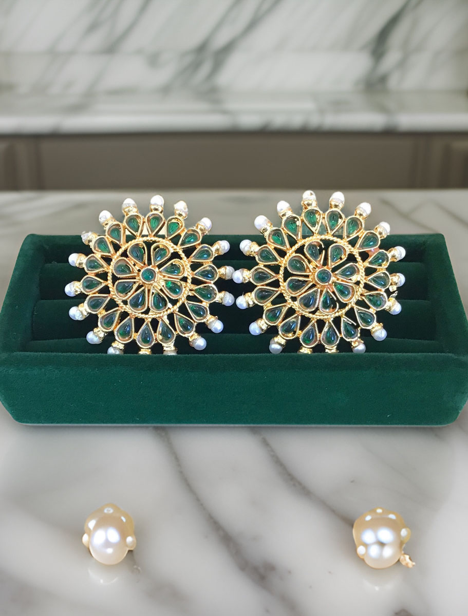 Fancy Meenakari earring tops