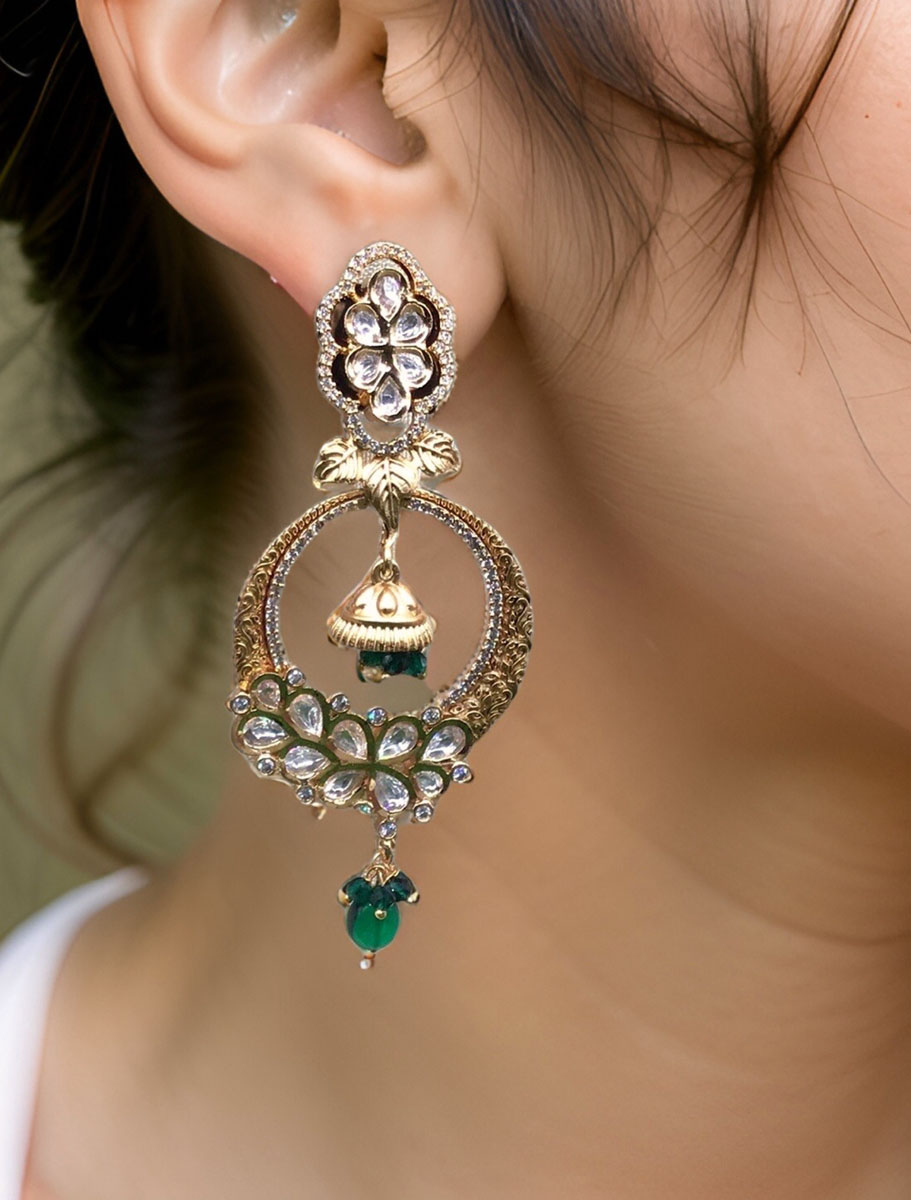 Premium Quality Kundan Designer Earrings