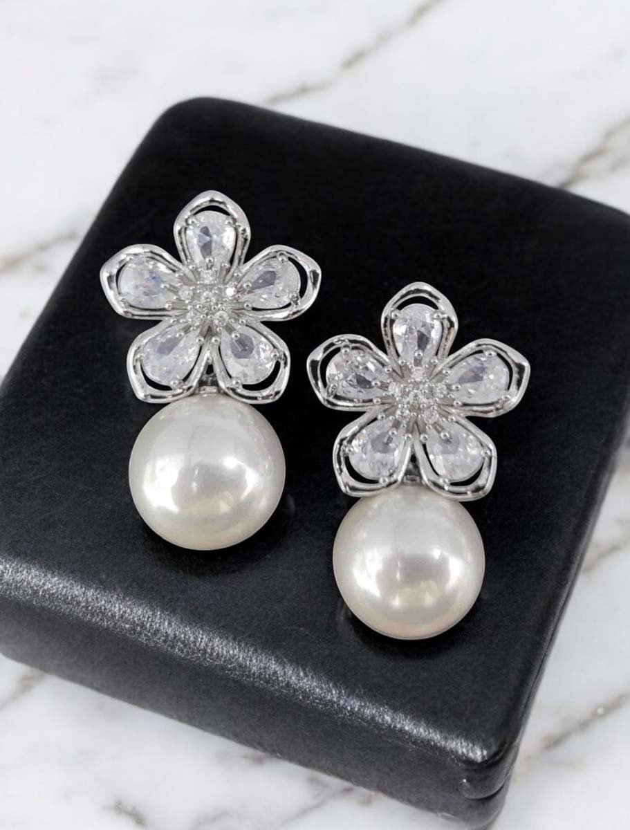 Designer Pearl Drop Earrings
