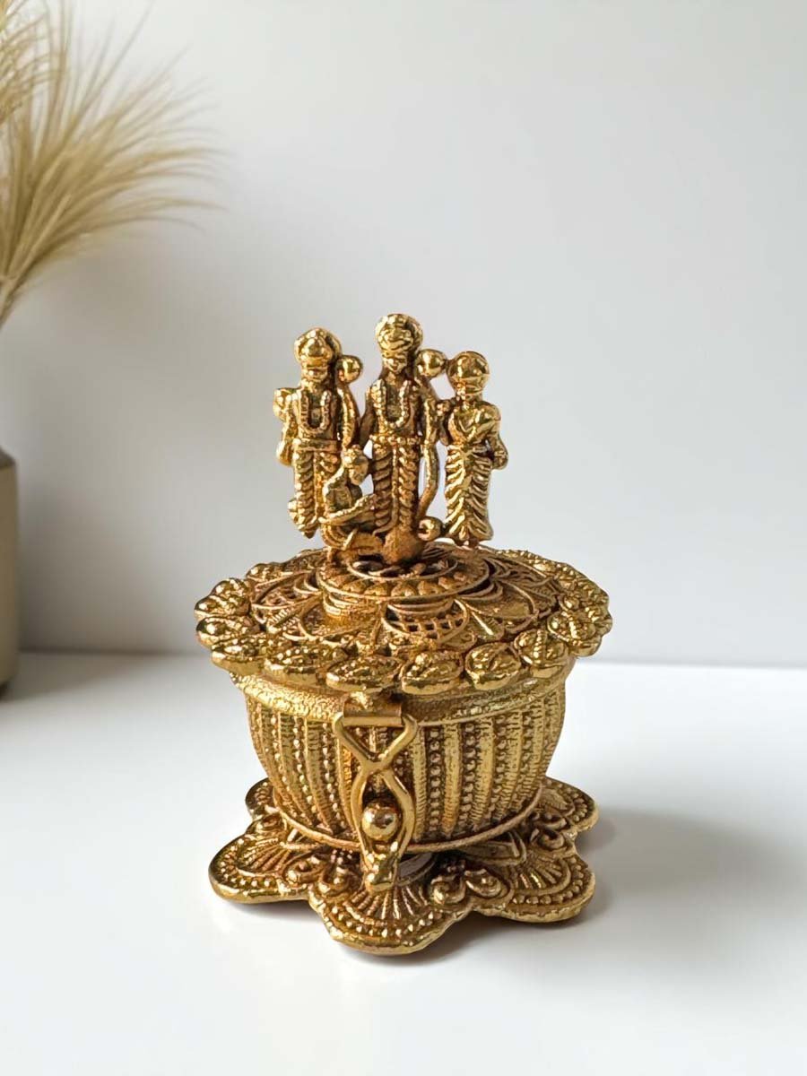 Rajwadi Polish Ram Darbar Sindoor Box