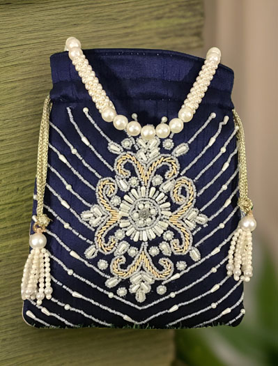 Indian Handmade Women's Embroidered Hand Bag Clutch Purse Drawstring Pouch  Wedding Favor Return Gift For Guests Bridal Hand Bags, Summer Products  Women S Handbags Canvas Bag Straw, Women Hand Bags Purses Wedding