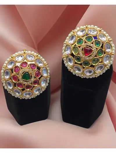 Jadau Kundan Statement Ring