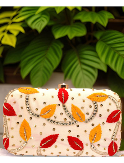 Fine Embroidered Clutch Purse