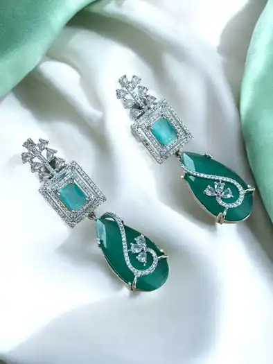 Bollywood Inspired AD/CZ Earrings