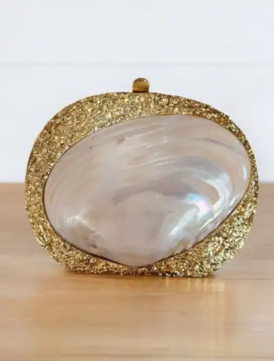 Sea Shell MOP Clutch