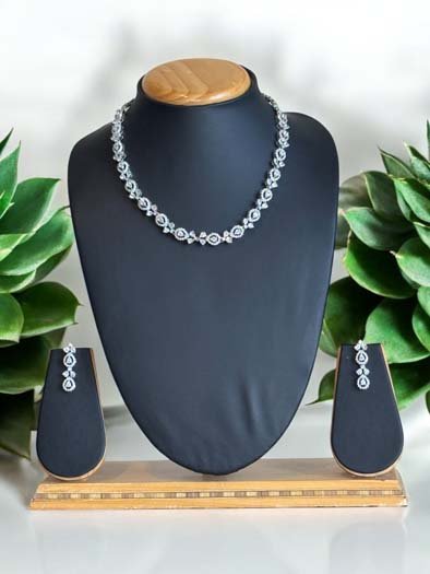 Delicate CZ Necklace Set