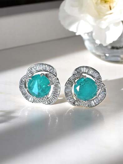 Luminous Swarovski Stud Earrings