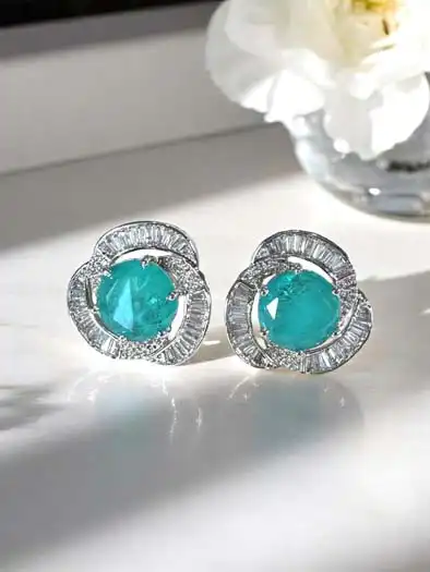 Luminous Swarovski Stud Earrings