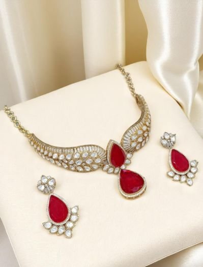 Bollywood Inspired Designer Kundan Choker Set
