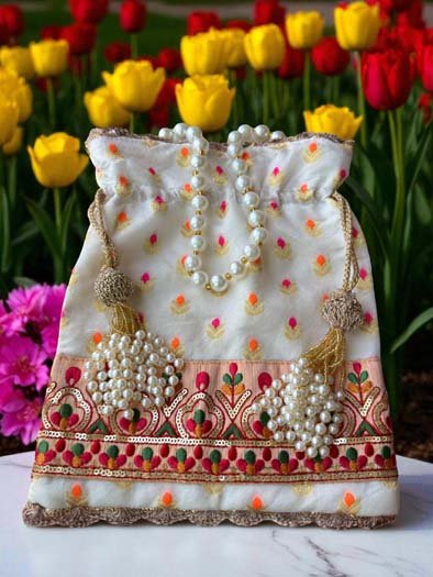 Designer Banarasi Potli Bag