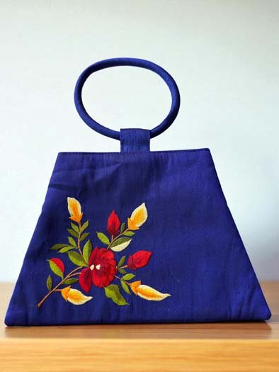 Floral Embroidered Bag