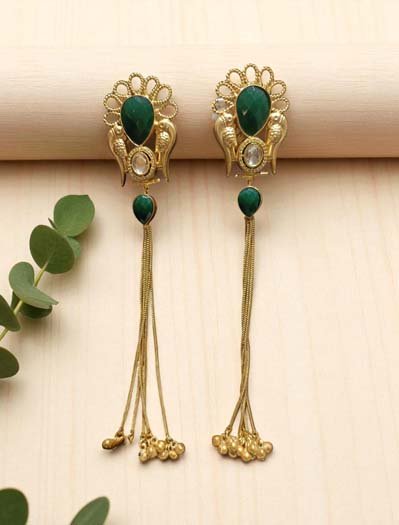 Light Weight Kashmiri Long Earrings