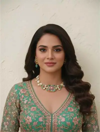 Amrapali Inspired Moissanite Kundan Choker Set