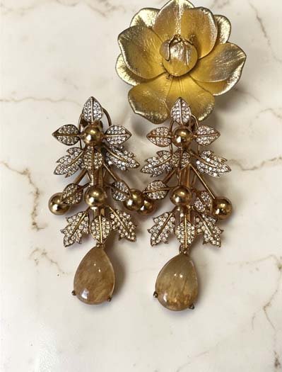 Bollywood Inspired Moissanite CZ Earrings